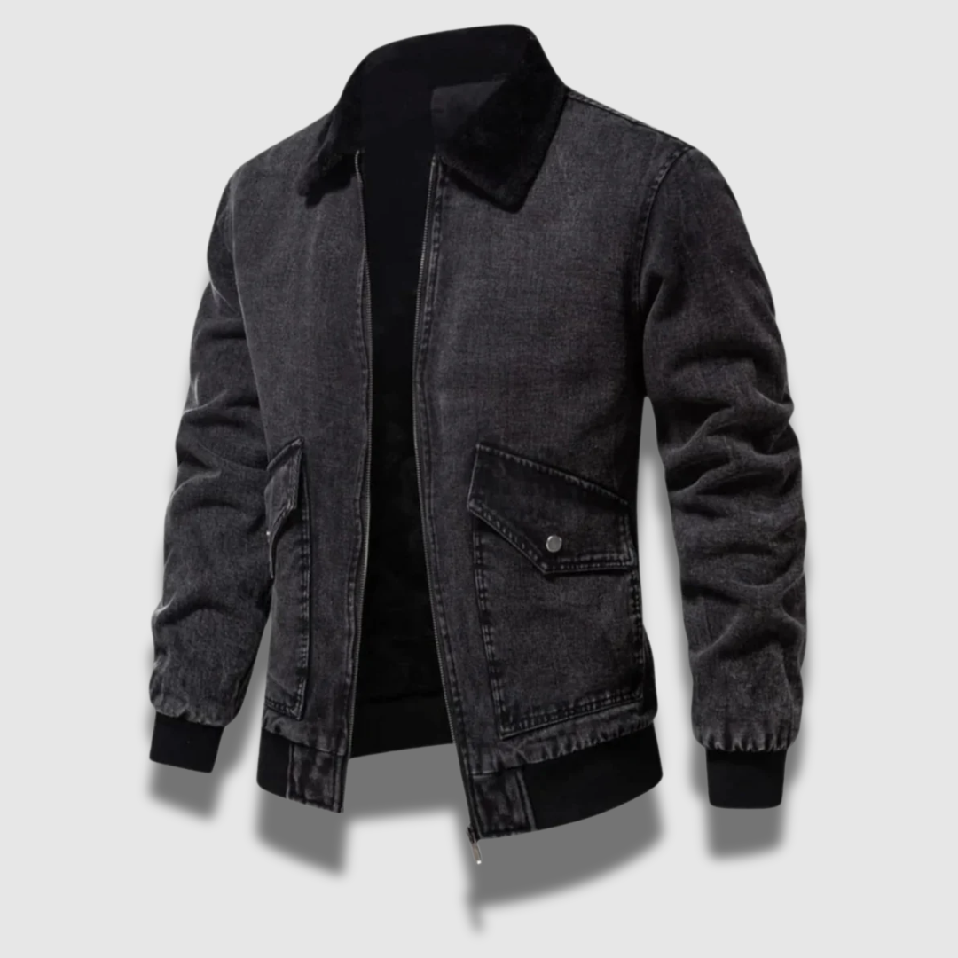 Insulated Denim Jacket for Men – Durable and Timeless for Cold Seasons